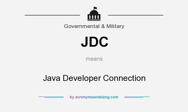 What does JDC mean? It stands for Java Developer Connection