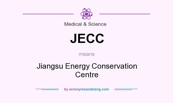 What does JECC mean? It stands for Jiangsu Energy Conservation Centre