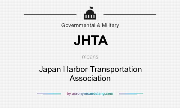 What does JHTA mean? It stands for Japan Harbor Transportation Association