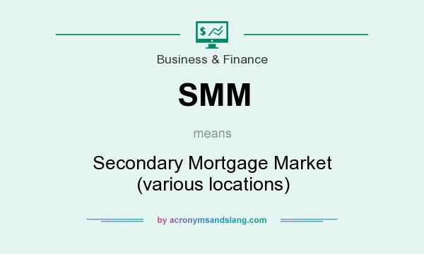 What does SMM mean? It stands for Secondary Mortgage Market (various locations)