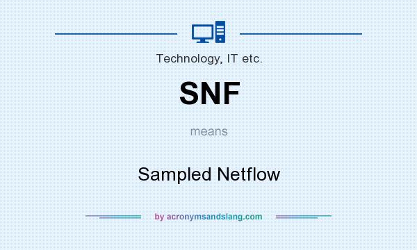 What does SNF mean? It stands for Sampled Netflow