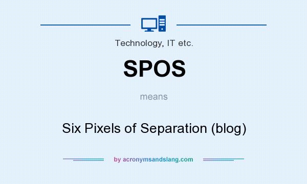 What does SPOS mean? It stands for Six Pixels of Separation (blog)