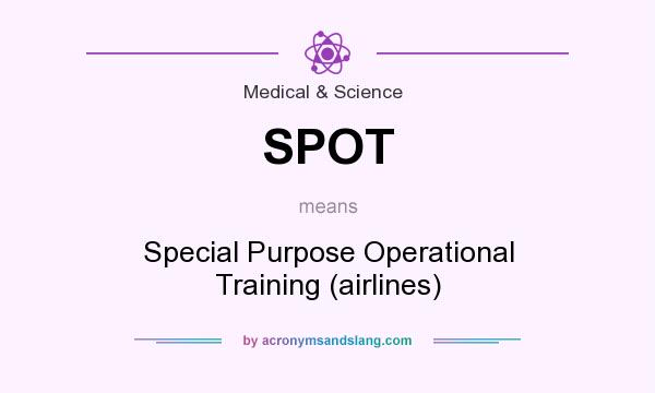 What does SPOT mean? It stands for Special Purpose Operational Training (airlines)