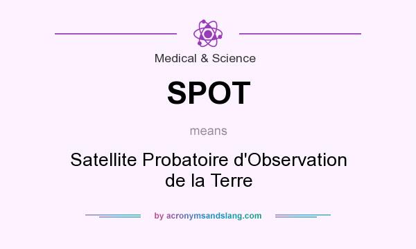 What does SPOT mean? It stands for Satellite Probatoire d`Observation de la Terre