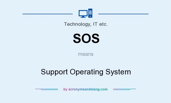What does SOS mean? It stands for Support Operating System