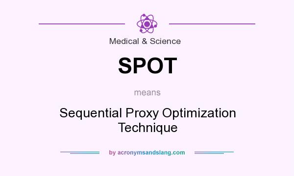 What does SPOT mean? It stands for Sequential Proxy Optimization Technique