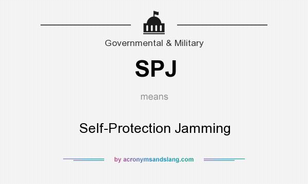 What does SPJ mean? It stands for Self-Protection Jamming