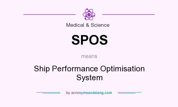 What does SPOS mean? It stands for Ship Performance Optimisation System