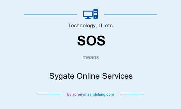 What does SOS mean? It stands for Sygate Online Services