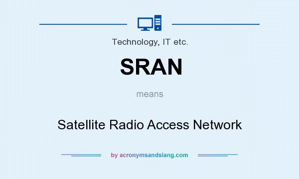 What does SRAN mean? It stands for Satellite Radio Access Network