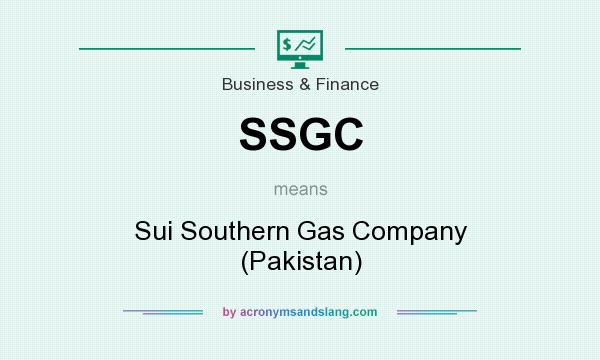 What does SSGC mean? It stands for Sui Southern Gas Company (Pakistan)