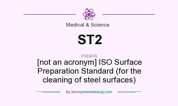 What does ST2 mean? It stands for [not an acronym] ISO Surface Preparation Standard (for the cleaning of steel surfaces)