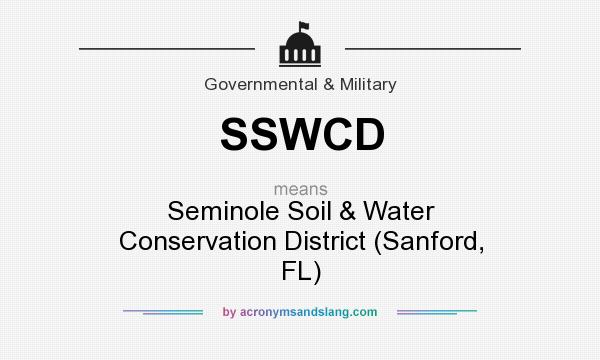 What does SSWCD mean? It stands for Seminole Soil & Water Conservation District (Sanford, FL)