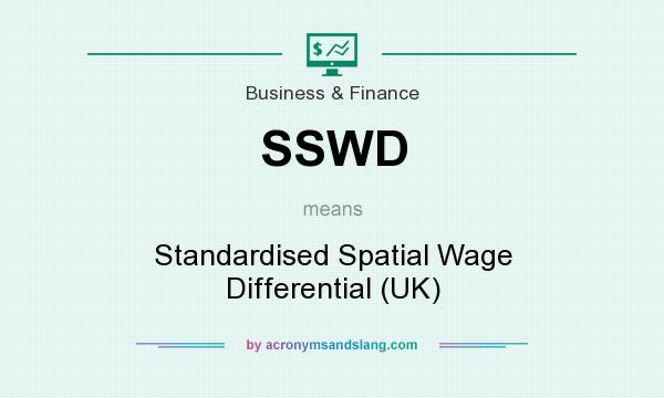 What does SSWD mean? It stands for Standardised Spatial Wage Differential (UK)