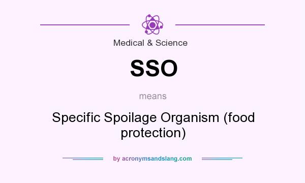 What does SSO mean? It stands for Specific Spoilage Organism (food protection)
