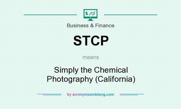 What does STCP mean? It stands for Simply the Chemical Photography (California)
