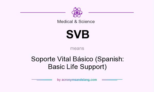 What does SVB mean? It stands for Soporte Vital Básico (Spanish: Basic Life Support)