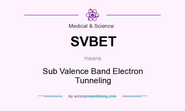 What does SVBET mean? It stands for Sub Valence Band Electron Tunneling