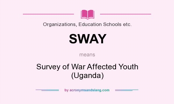 What does SWAY mean? It stands for Survey of War Affected Youth (Uganda)