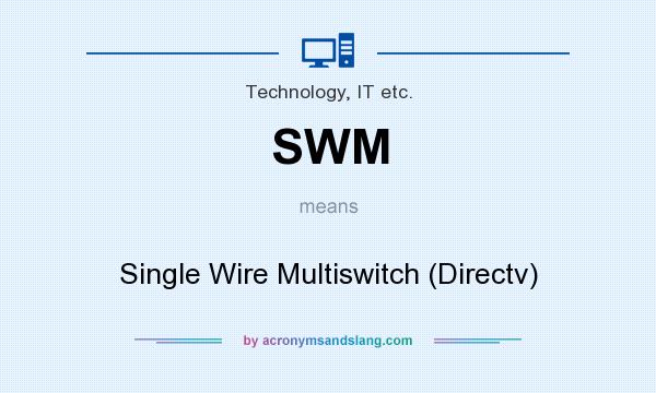 What does SWM mean? It stands for Single Wire Multiswitch (Directv)