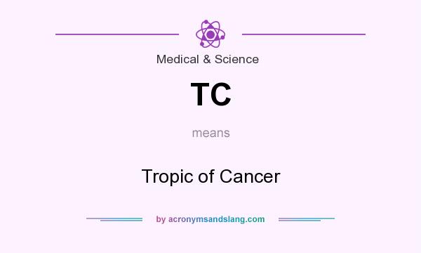 What does TC mean? It stands for Tropic of Cancer