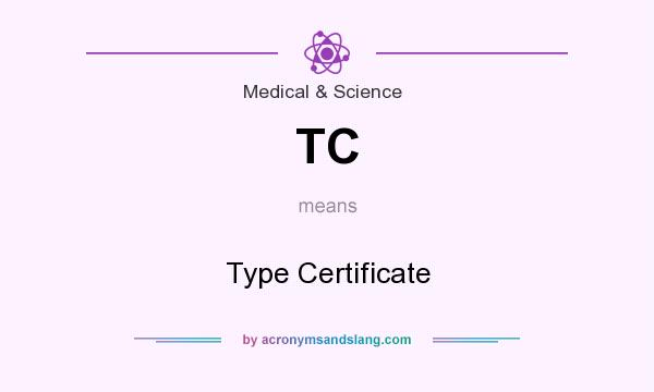 What does TC mean? It stands for Type Certificate