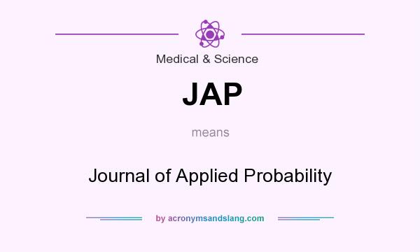 What does JAP mean? It stands for Journal of Applied Probability