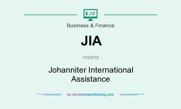 What does JIA mean? It stands for Johanniter International Assistance