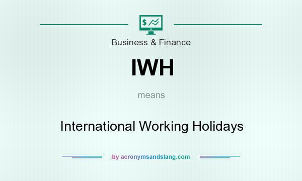 What does IWH mean? It stands for International Working Holidays
