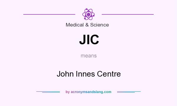 What does JIC mean? It stands for John Innes Centre