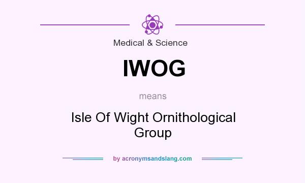 What does IWOG mean? It stands for Isle Of Wight Ornithological Group