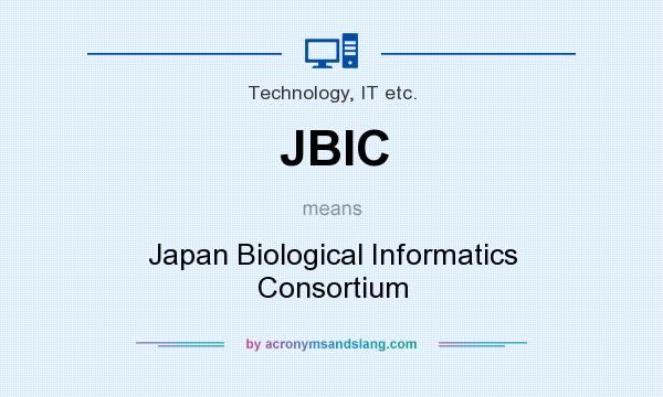 What does JBIC mean? It stands for Japan Biological Informatics Consortium