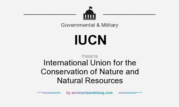 What does IUCN mean? It stands for International Union for the Conservation of Nature and Natural Resources