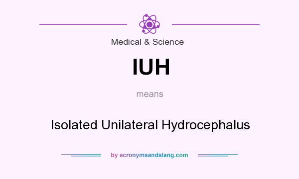What does IUH mean? It stands for Isolated Unilateral Hydrocephalus