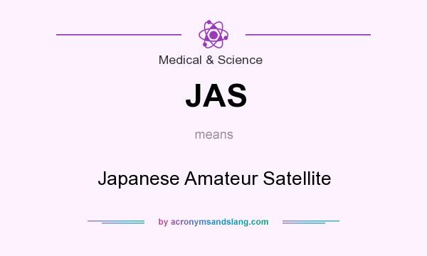 What does JAS mean? It stands for Japanese Amateur Satellite