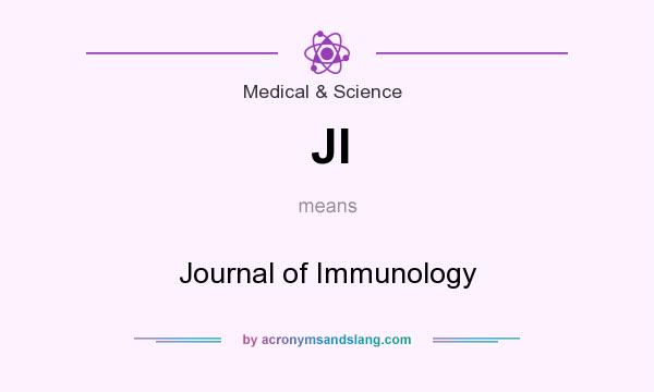 What does JI mean? It stands for Journal of Immunology