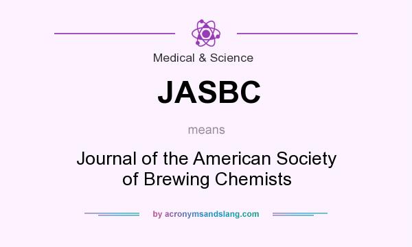 What does JASBC mean? It stands for Journal of the American Society of Brewing Chemists