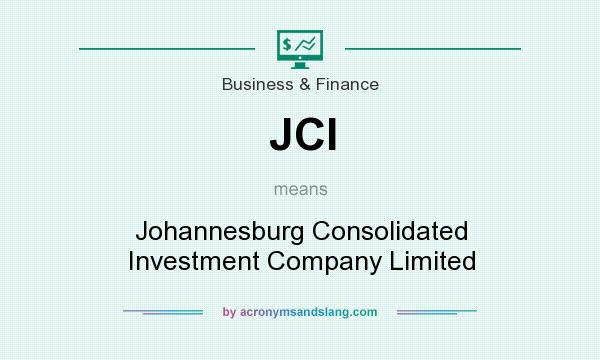 What does JCI mean? It stands for Johannesburg Consolidated Investment Company Limited