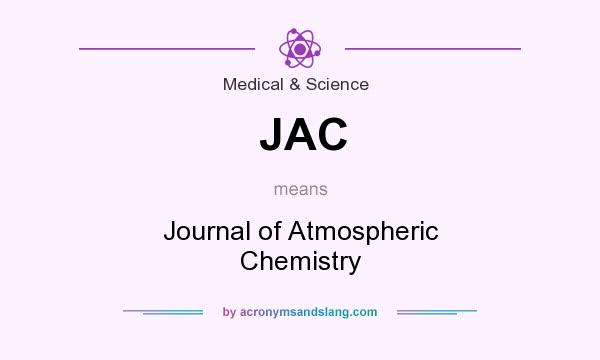 What does JAC mean? It stands for Journal of Atmospheric Chemistry