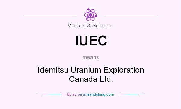What does IUEC mean? It stands for Idemitsu Uranium Exploration Canada Ltd.