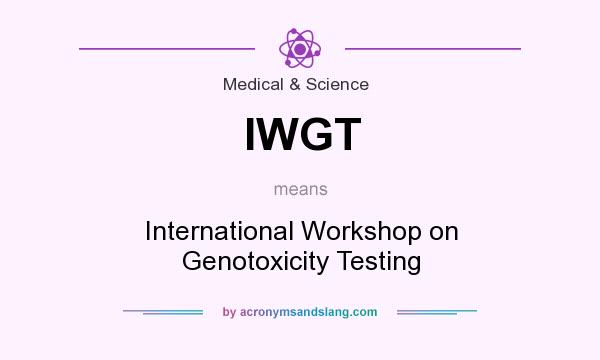 What does IWGT mean? It stands for International Workshop on Genotoxicity Testing