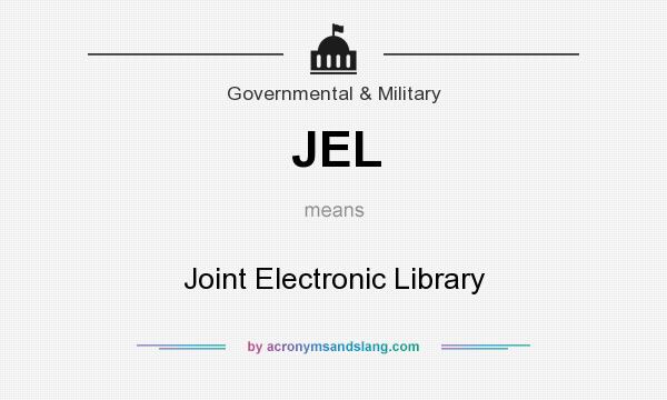What does JEL mean? It stands for Joint Electronic Library