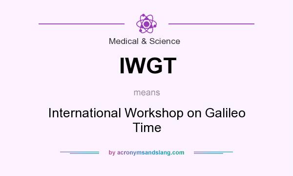 What does IWGT mean? It stands for International Workshop on Galileo Time