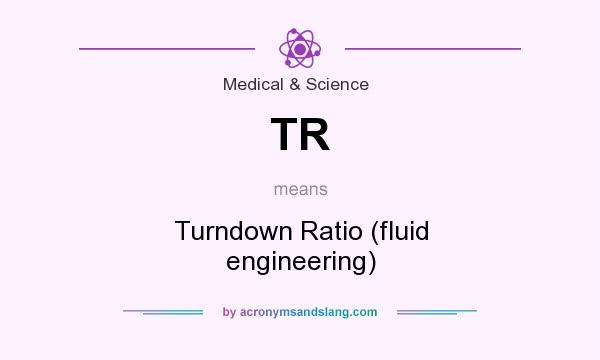 What does TR mean? It stands for Turndown Ratio (fluid engineering)