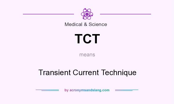 What does TCT mean? It stands for Transient Current Technique