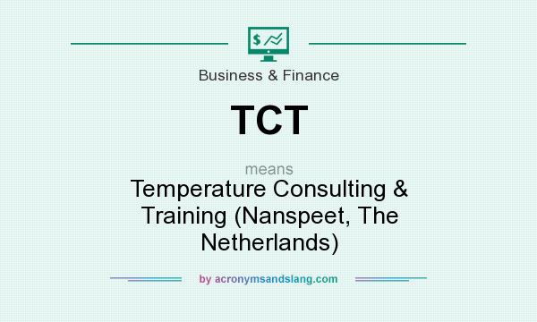 What does TCT mean? It stands for Temperature Consulting & Training (Nanspeet, The Netherlands)