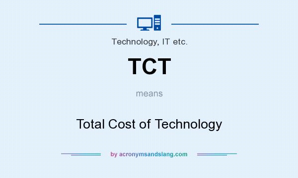 What does TCT mean? It stands for Total Cost of Technology