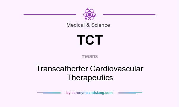 What does TCT mean? It stands for Transcatherter Cardiovascular Therapeutics