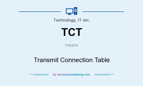 What does TCT mean? It stands for Transmit Connection Table