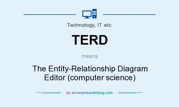 What does TERD mean? It stands for The Entity-Relationship Diagram Editor (computer science)